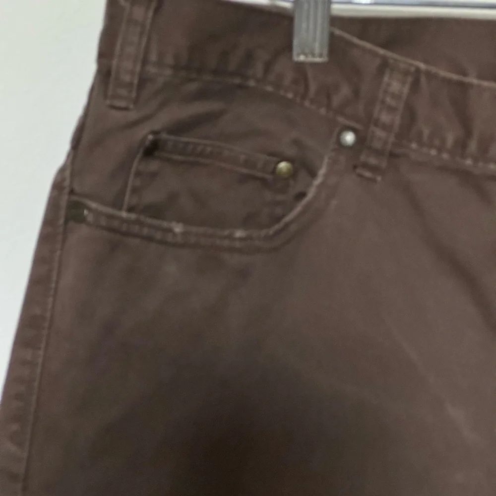 Kenneth Cole Reaction Mens Relaxed Fit Brown Jeans Comfortable Work Casual 38X32